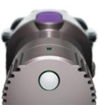 Dyson DC34 from behind showing boost button